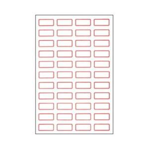 네임스티커 세모네모 일반 견출지 21 X 10 110 10매x20묶음