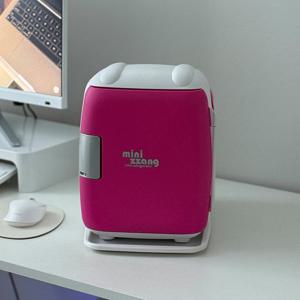 [미니짱]  고급형 6리터 미니냉온장고 화장품냉장고 차량용냉장고 / mini-06 핑크