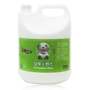 고양이용품 펫퍼스 대용량 샴푸 린스 겸용 4L