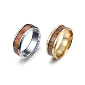 나무반지 비바로드 우드 스타일 남녀공용 패션 반지