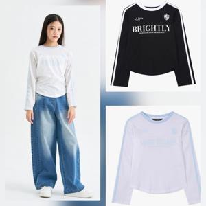 [더데이걸]소매두줄슬림티 TGLA26103