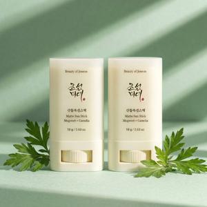 [조선미녀][듀오세트] 산들쑥 선스틱 18g+18g (민감성/산뜻보송 SPF 50+)