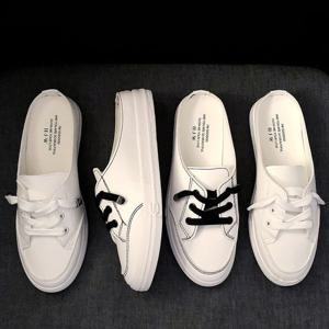 스티치 포인티드 여성 뮬 슬립온 MFNC-230011