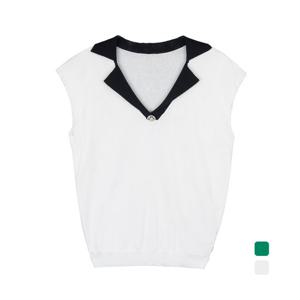 [미니마리] 오픈카라배색니트 (MM42TS59) 2장 골라담기