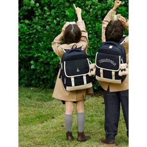 [빈폴키즈]체크 클래식 플랩 책가방 세트  그린