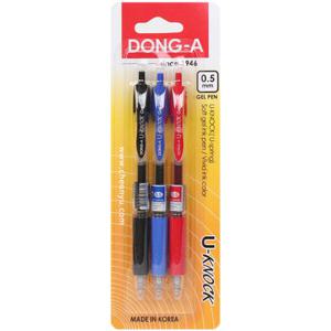 아트박스/문구앤토이스 유노크 볼펜 0.5mm 혼합 3개입 세트