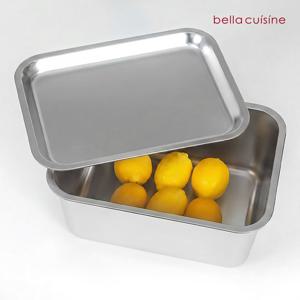 벨라쿠진 에센셜 7L 스텐 설거지통+커버(M) 세트/무연마제