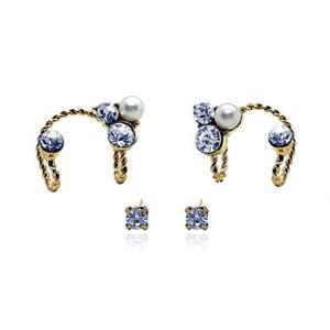 트위스트 패션귀걸이 큐빅 이어커프 귀찌