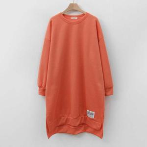 임부복 여성 빅사이즈 옆트임기모라벨긴팔티 ILK461M308