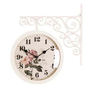 [오너클랜]인기상품 북유럽 클래식 양면시계-Flower2 (2 color)