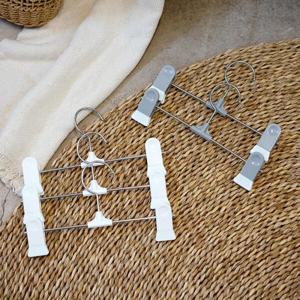 [아트박스 POOM]아트박스/보노하우스 어반 코디 논슬립 바지걸이 50P (화이트/그레이)