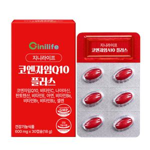 지니라이프 코엔자임Q10 플러스 코큐텐 10중 기능성 30캡슐 1개