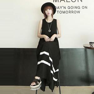 민소매 원피스 나시 여름코디 롱맥시 치마 빅사이즈