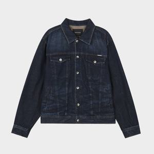 [버커루]남녀공용 루즈핏 카라 지퍼 트러커 자켓 B245DJ100P