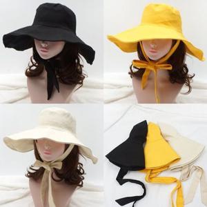 오버핏 리본끈벙거지(S1265-캔버스대챙)