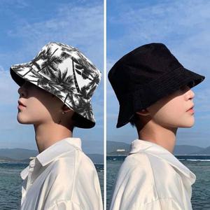 그래픽벙거지 남자여자모자 벙거지 야자수 양면버킷햇