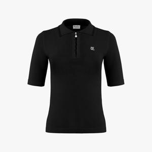 페어라이어 여성 앞 러플 카라 니트 (블랙)