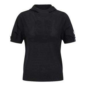 파리게이츠골프반팔티 NQC 521E2SR407_BK 여성 리본 커프스 후드 반팔 니트