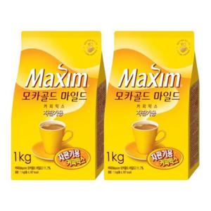 [동서식품] 맥심 모카골드 마일드 리필 자판기용 1kg 2개