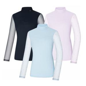 [콜핑]LD08 여성 봄/여름 냉감 아이스본 소매망사 긴팔등산티 KVT4363W