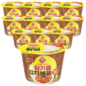 오뚜기컵밥 참기름 김치볶음밥 12개