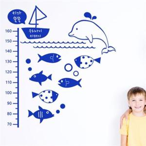 아트박스/꾸밈 im167-물고기친구들 키재기스티커