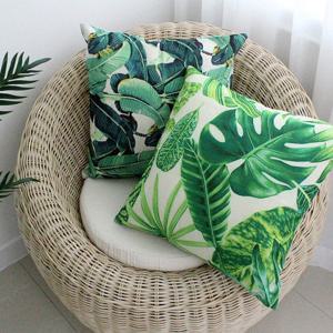 [샤이닝홈]러프 소파 쿠션커버 45x45 그린포레스트 C