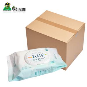 MAGICCLEAN 베스토퓨어 물티슈 100매 캡형 한박스 24개입