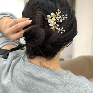 혼주뒤꽃이 U자비녀 골드 혼주뒤꽂이 비녀 U자비녀 한복머리장식 한복뒤꽂이