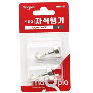 마그피아 초강력 자석행거 중 MMH-20 20mm 2개입 개(1개입)