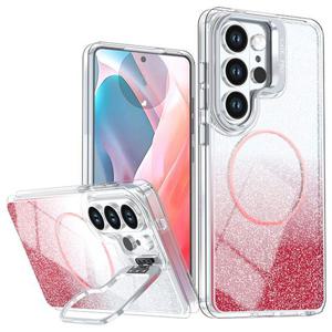 갤럭시S24 울트라 맥세이프 거치대 변색없는 투명 글리터 케이스