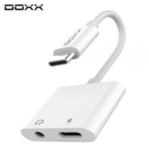 핸드폰이어폰 C타입 듀얼 젠더 (3.5 이어폰.C타입 충전) (DX-GD100)