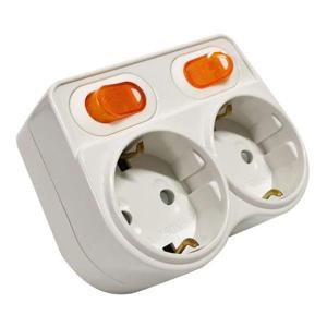 아답터 코텍 2구 탭 스위치 멀티콘센트 멀티탭 절전 E-9339