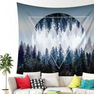 가림막포스터 패브릭 월 데코 역삼각달숲 가림막 (소) 100X70