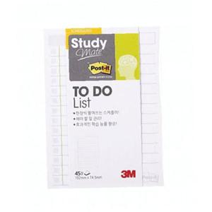 3M 포스트잇 스터디메이트 투두리스트 657 3개