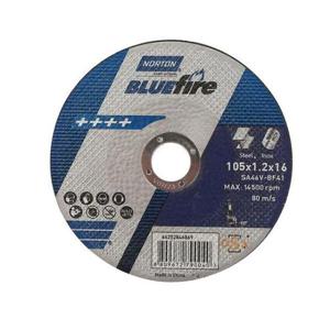 [문구] 노튼 절단석 보급형 4 105mmx1.2Tx16 -블루파이어 ABR-TW-C037 25장 그라인더날