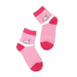 돼지캐릭터 단목양말 여성 패션양말