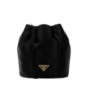프라다 여성 블랙 Satin 새틴 버킷백 1BE103AC4 F0002