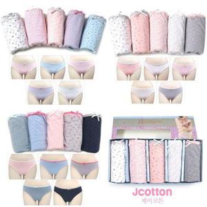 [제이투와이]5매입여성팬티/주니어팬티세트/학생팬티