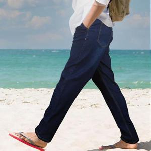 [MONTLLE]크라미츠 밴딩청바지 남자 여름데님 스판팬츠 작업복