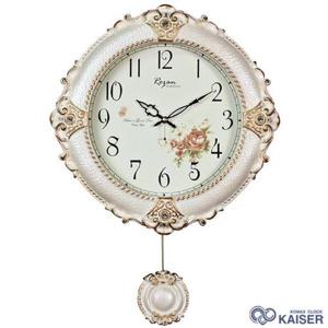 [KOMAX]로잔 실비아 화이트 무소음 인테리어 추시계 벽시계