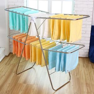 Y형 빨래건조대 2단 접이식 베란다 수건 이불 건조대