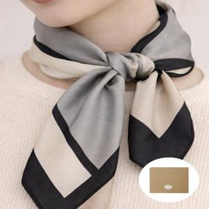 [홀리지][선물박스] 센느 사각 배색 쁘띠 미니 스카프 3종