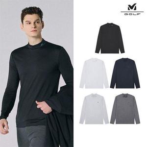 [밀레 골프]밀레골프 25SS 최신상 쿨에어메쉬 티셔츠 5종 세트, 남성