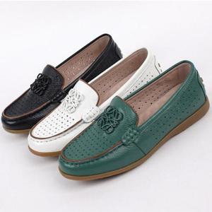 [신꼬가] 천연 소가죽 발편한 봄 여름 로퍼 단화 신발