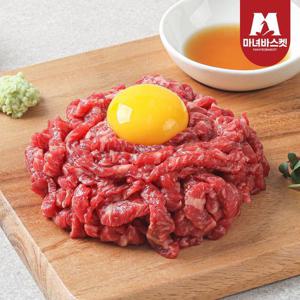 [마녀바스켓] 프리미엄 1등급 한우 육회(설깃/우둔) 200g x3개 + 간장맛 소스 40g x3개