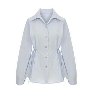 사이드리본페플럼셔츠_P6ASH010C