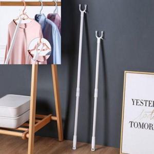 신축 조절 가능한 실용 옷걸이봉 짧은형 2단 행거 막대 WFLBY9H