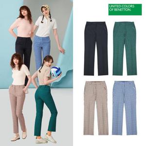 [베네통] [베네통] 베네통 여성 썸머 체크 팬츠 2종