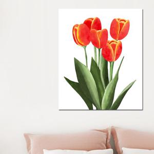 [아트빌리지]거실 퍼인트 인테리어 튤립 꽃 인테리어액자 (50cmx60cm)